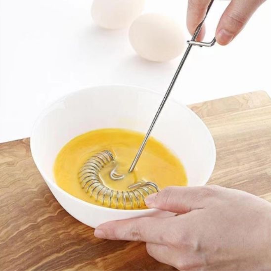 fouet en metal-inxydable a ressort pour patisserie
