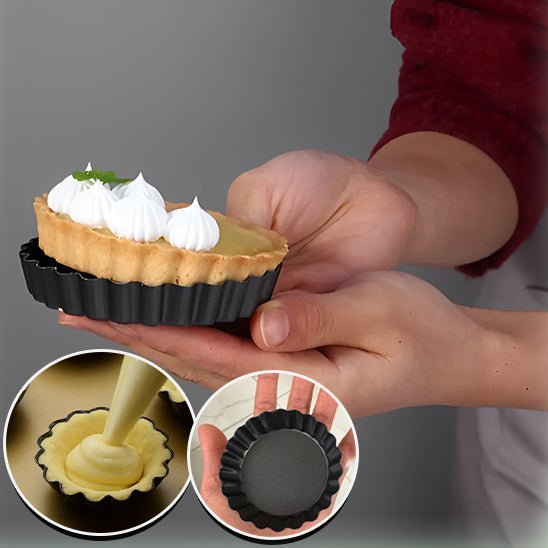 Mini moules à tartelettes antiadhésif, à fond amovible. lots de 10/8/6/4 - Macuisinepourtous