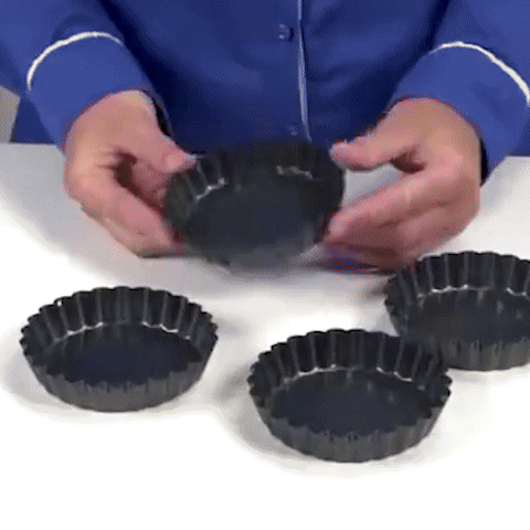 Mini moules à tartelettes antiadhésif, à fond amovible. lots de 10/8/6/4 - Macuisinepourtous