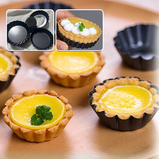 Mini moules à tartelettes antiadhésif, à fond amovible. lots de 10/8/6/4 - Macuisinepourtous