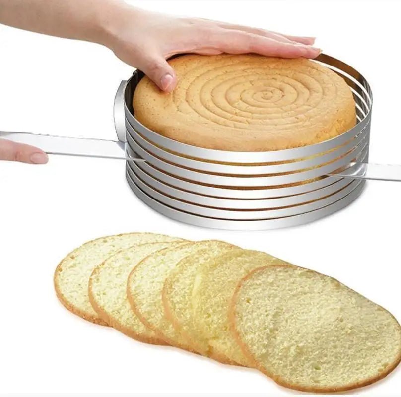 Coupe - gâteau réglable, moule à ustensiles de cuisson, anneau de cuisson, accessoires de cuisine, 16 - 20cm - Macuisinepourtous