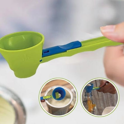 cuillere entonnoir a mesure sans deversement preparation rapide