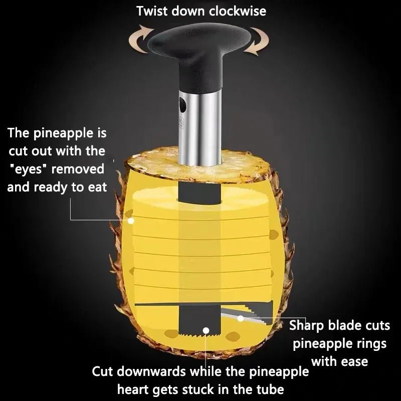 Éplucheur d'Ananas en Acier Inoxydable, couteau éplucheur, outils de fruits, accessoires de cuisine, gadgets de cuisine - Macuisinepourtous