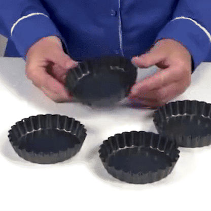 Mini moules à tartelettes antiadhésif, à fond amovible. lots de 10/8/6/4 - Macuisinepourtous