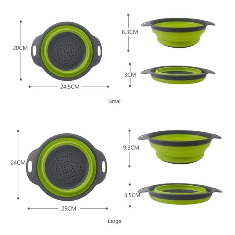 Passoire pliable en silicone pour légumes et fruits. - Macuisinepourtous