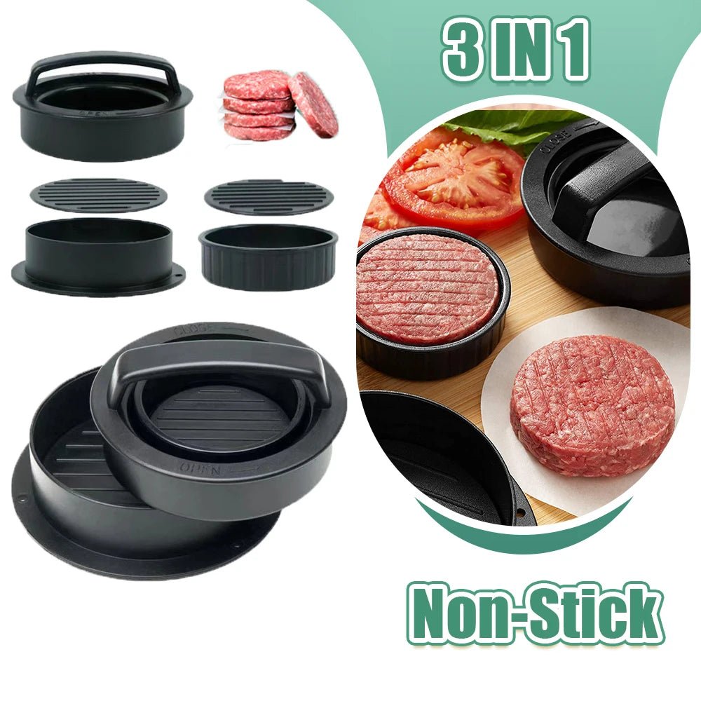 Presse à viande antiadhésive pour hamburgers, hamburgers farcis, presse à tarte, moule, accessoire de cuisine. - Macuisinepourtous